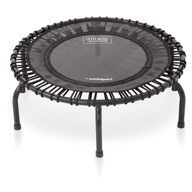 JumpSport 220 Fitness Rebounder Mini Trampoline for Home Cardio Fitness Black